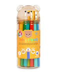 Legami - 24 colouring pencils with sharpener - teddy friends