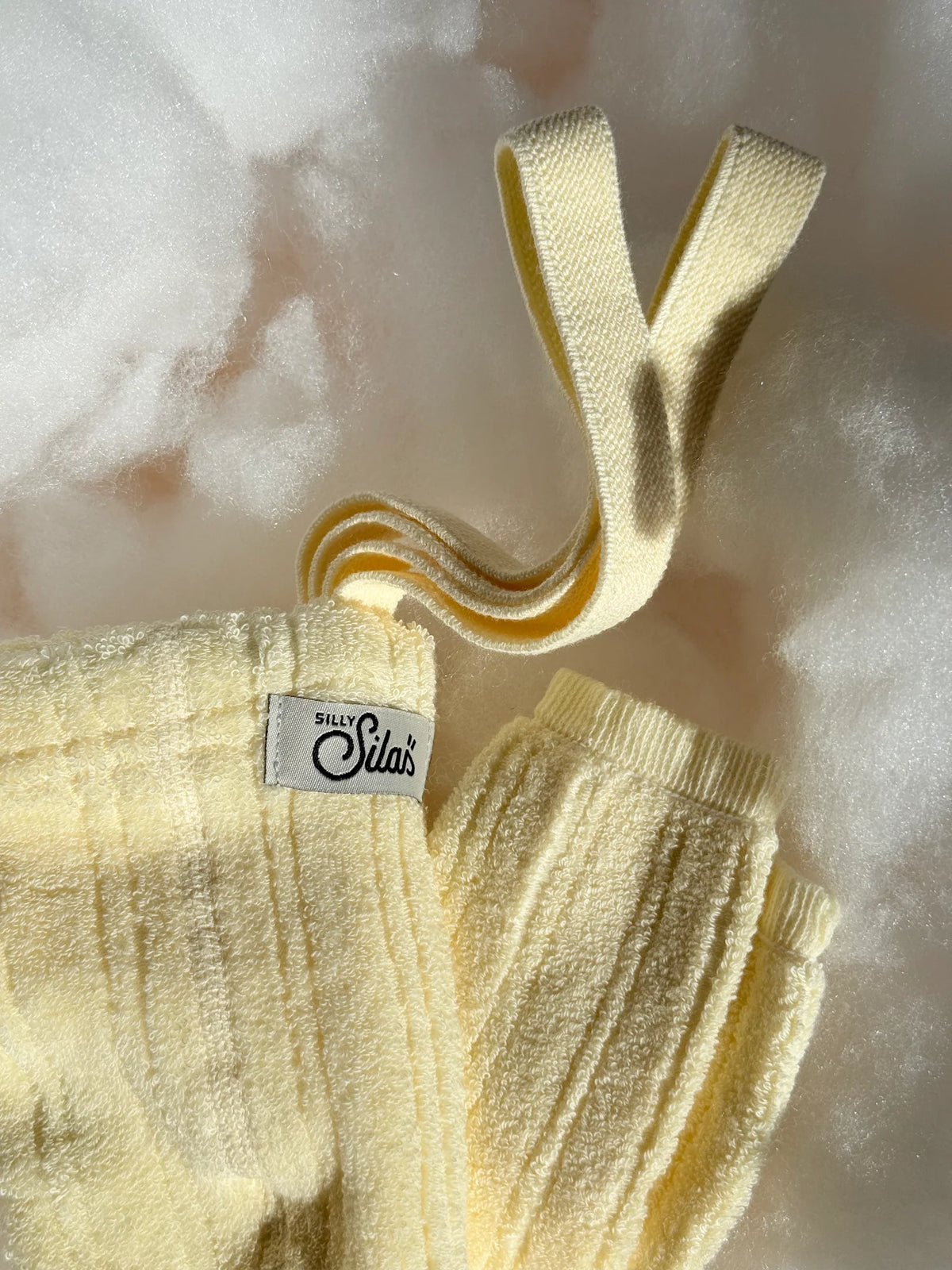 Silly Silas - granny footless cotton tights - lemon icing