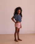 We are kids - bree crop top - navy stripes