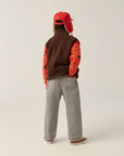 The campamento - kids - polar zipped vest - brown