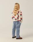 The campamento - kids - big flowers jacket - ecru