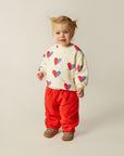 The campamento - baby - corduroy trousers - red