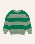 The campamento - kids - stripes sweatshirt - green
