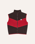 The campamento - kids - polar zipped vest - brown