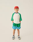 The Campamento - kids - colorblock t-shirt - green
