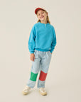 The Campamento - kids - washed sweatshirt - blue