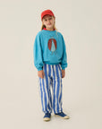 The Campamento - kids - stripes trousers - blue
