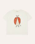 The Campamento - kids - ladybug oversized t-shirt - ecru