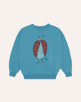 The Campamento - kids - ladybug sweatshirt - blue