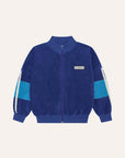 The Campamento - kids - colorblock zip sweatshirt - blue