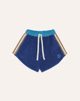 The Campamento - kids - colorblock shorts - blue