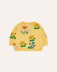 The Campamento - baby - flowers allover sweatshirt - yellow