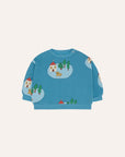 The Campamento - baby - small village sweatshirt - blue