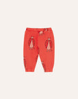 The Campamento - baby - ladybug allover joggers - red