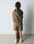 Brunobruno nation - theo sweatshorts - walnut brown