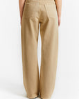 Indee - wide leg baggy denim trousers - vancouver sand