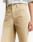 Indee - wide leg baggy denim trousers - vancouver sand