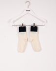 Indee - bicolor logo socks - various off white