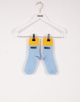 Indee - bicolor logo socks - various sky blue