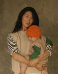 Hvid - wool vest - baby - harvey - apricot