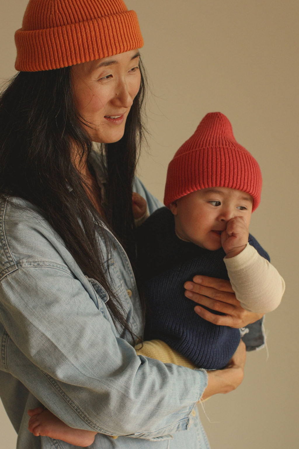 Hvid - wool vest - baby - harvey - blue
