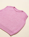 Hvid - wool vest - harvey - kids - cotton candy