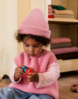 Hvid - wool vest - harvey - kids - cotton candy