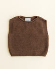 Hvid - wool vest - baby - harvey - mocha