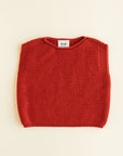 Hvid - wool vest - baby - harvey - red