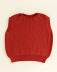 Hvid - wool vest - harvey - kids - red