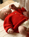 Hvid - wool cardigan - inga - red