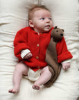 Hvid - wool cardigan - inga - red