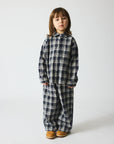 Brunobruno nation - virgil check shirt - navy