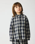 Brunobruno nation - virgil check shirt - navy