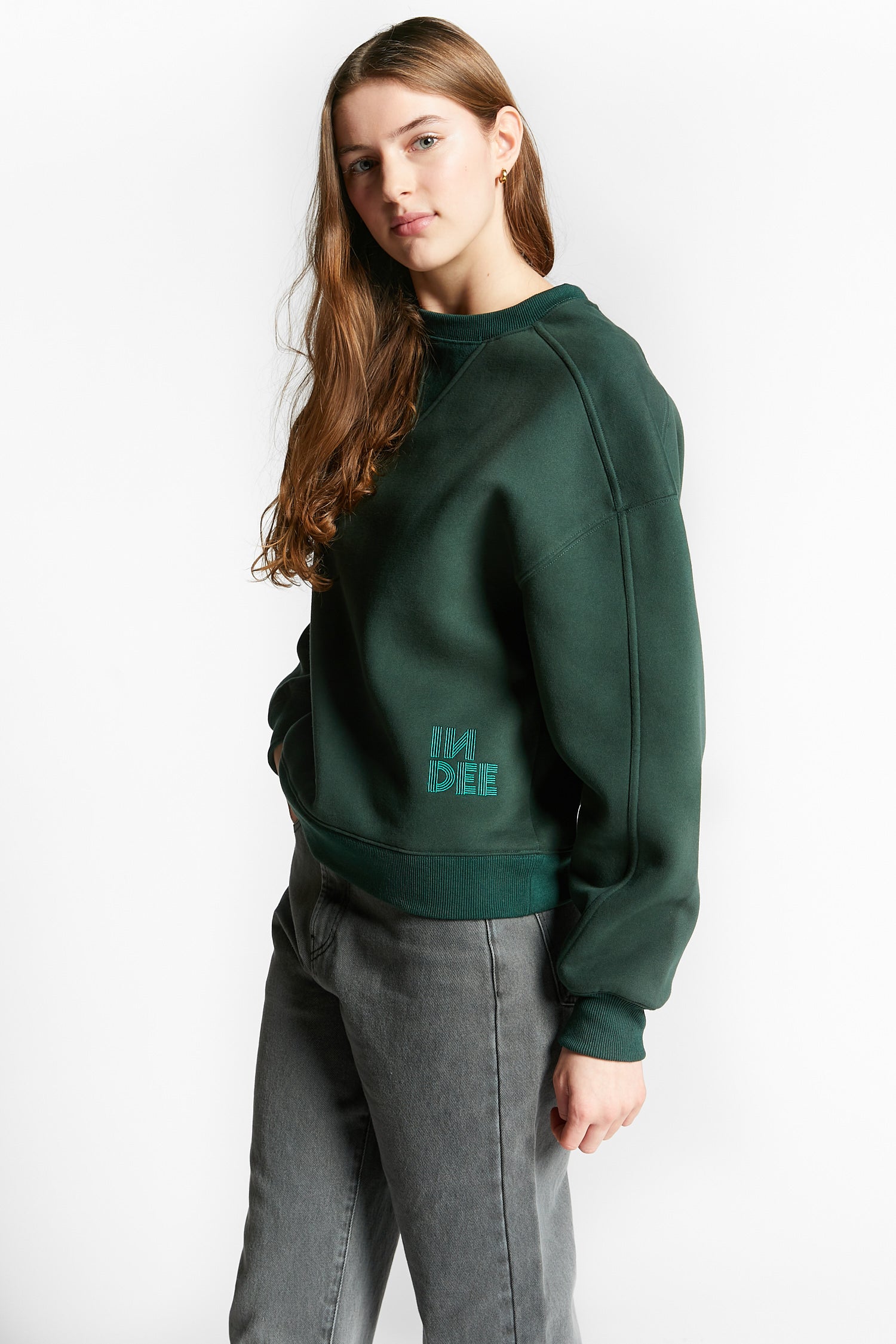 Indee - wakame - sweatshirt - forest green