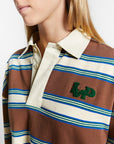 Indee - wales - polo rugby t-shirt - coffee