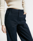 Indee - wesley - brushed cotton trousers - navy