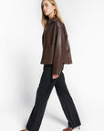 Indee - wanna - lurex top with scarf - black