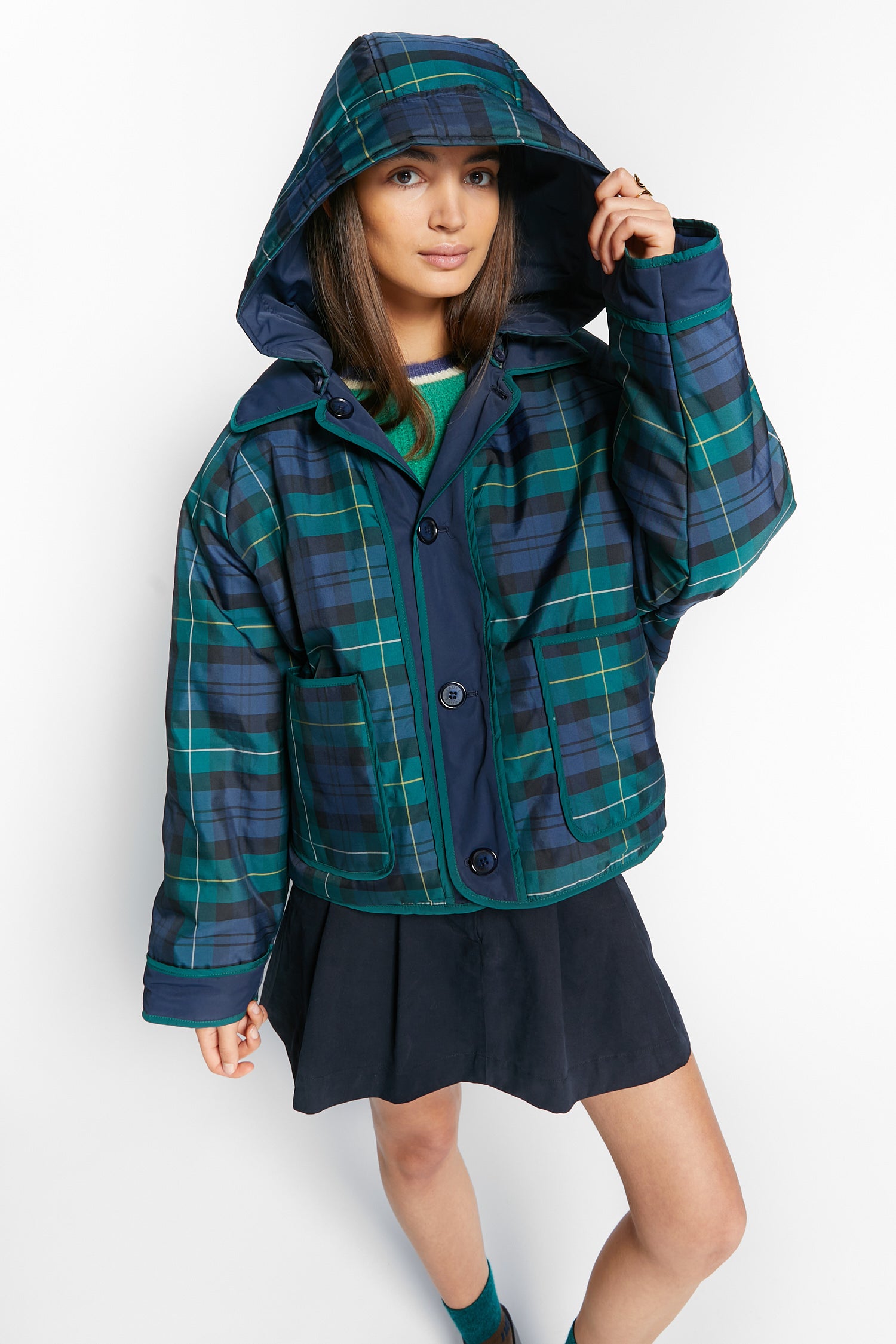 Indee - windy - reversible jacket - navy