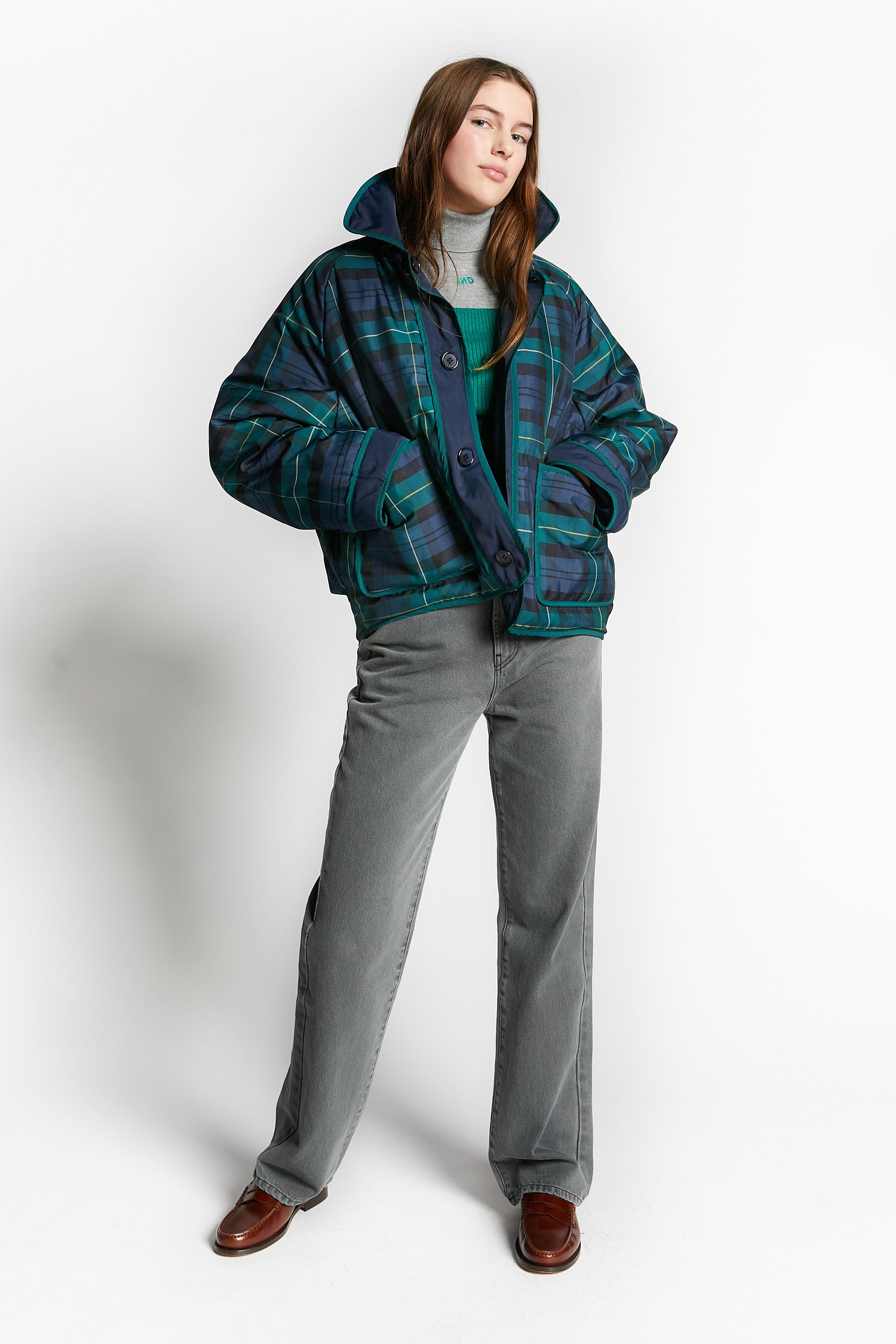 Indee - windy - reversible jacket - navy