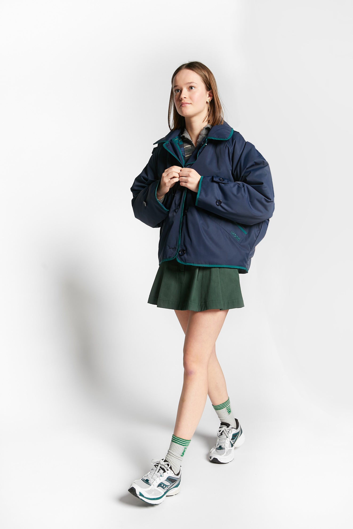 Indee - windy - reversible jacket - navy