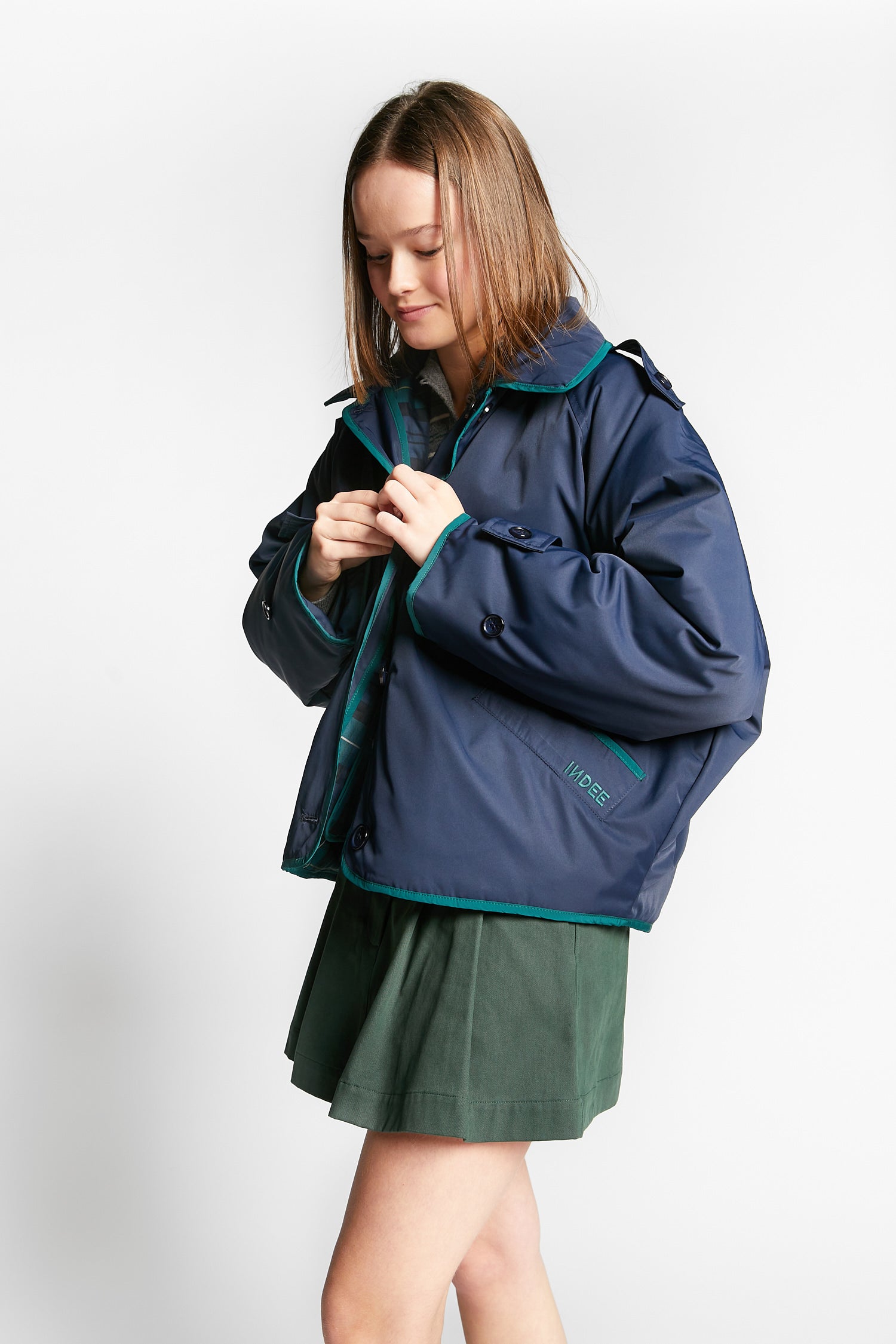 Indee - windy - reversible jacket - navy