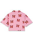 Wynken - beach crop shirt - candy butterfly