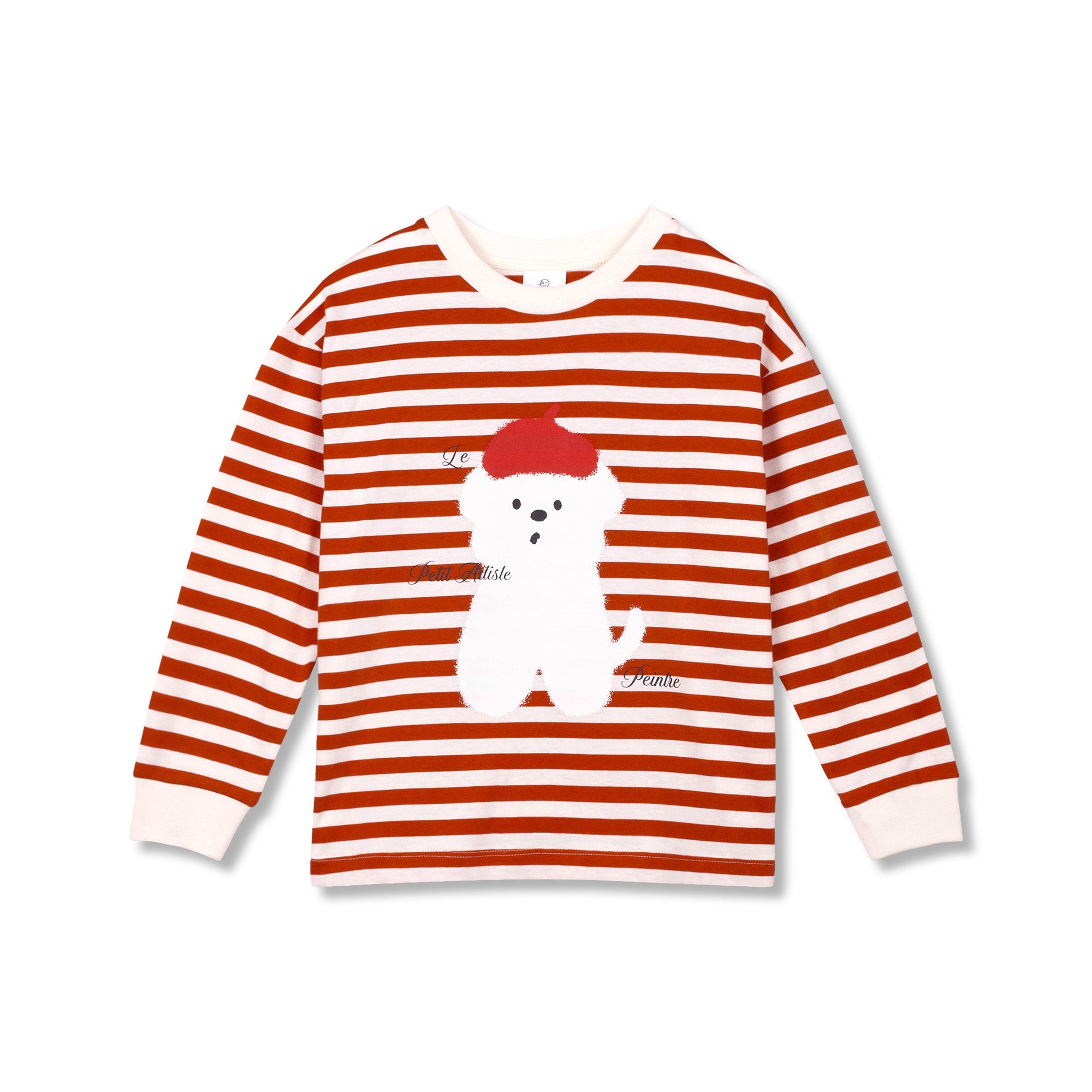 Wynken - le petit artiste stripe tee - rusty bear