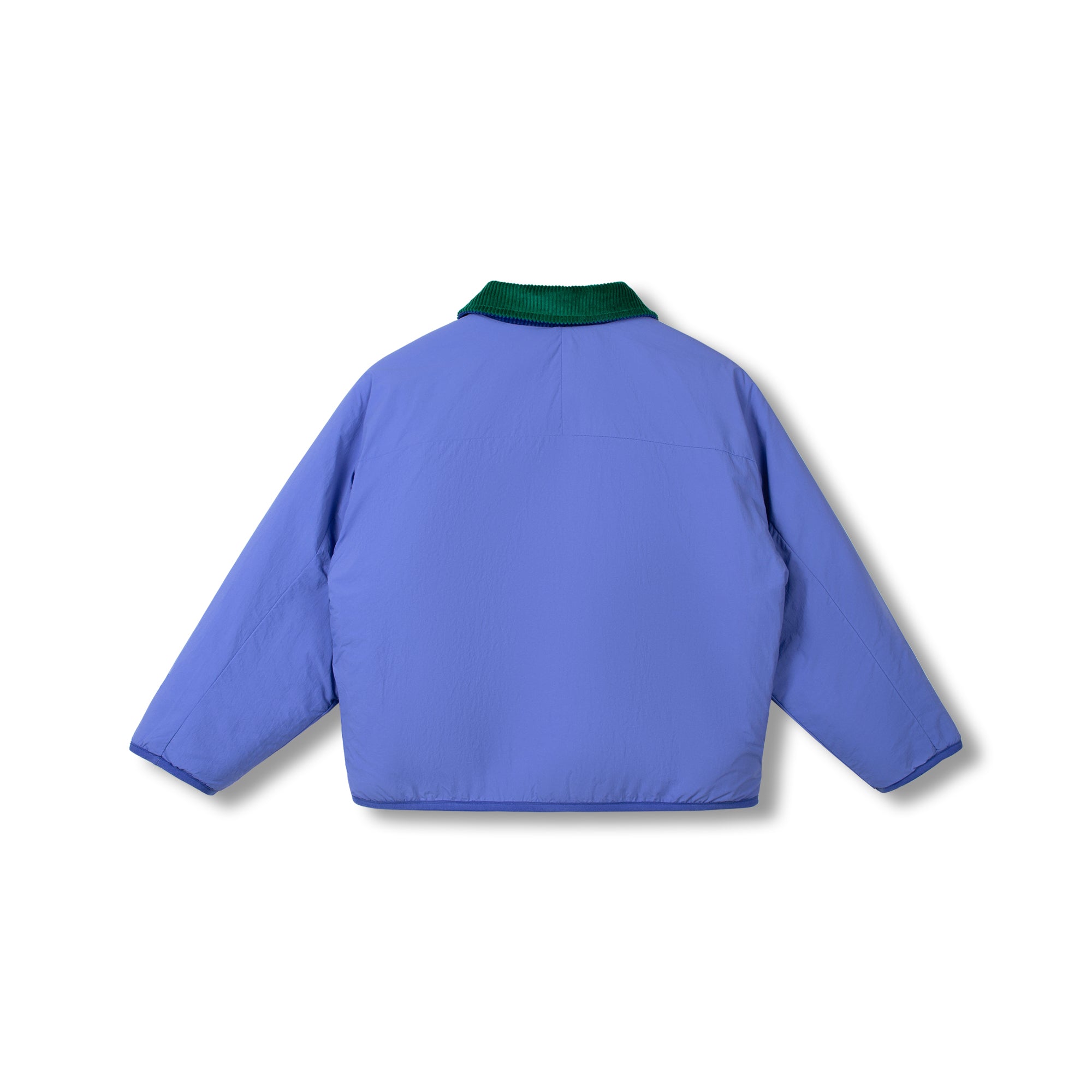 Wynken - faux fur reversible jacket - blue/rose