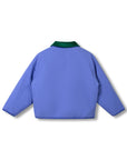 Wynken - faux fur reversible jacket - blue/rose