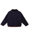 Wynken - faux fur reversible jacket - navy/rusty bear