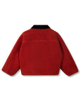 Wynken - faux fur reversible jacket - navy/rusty bear