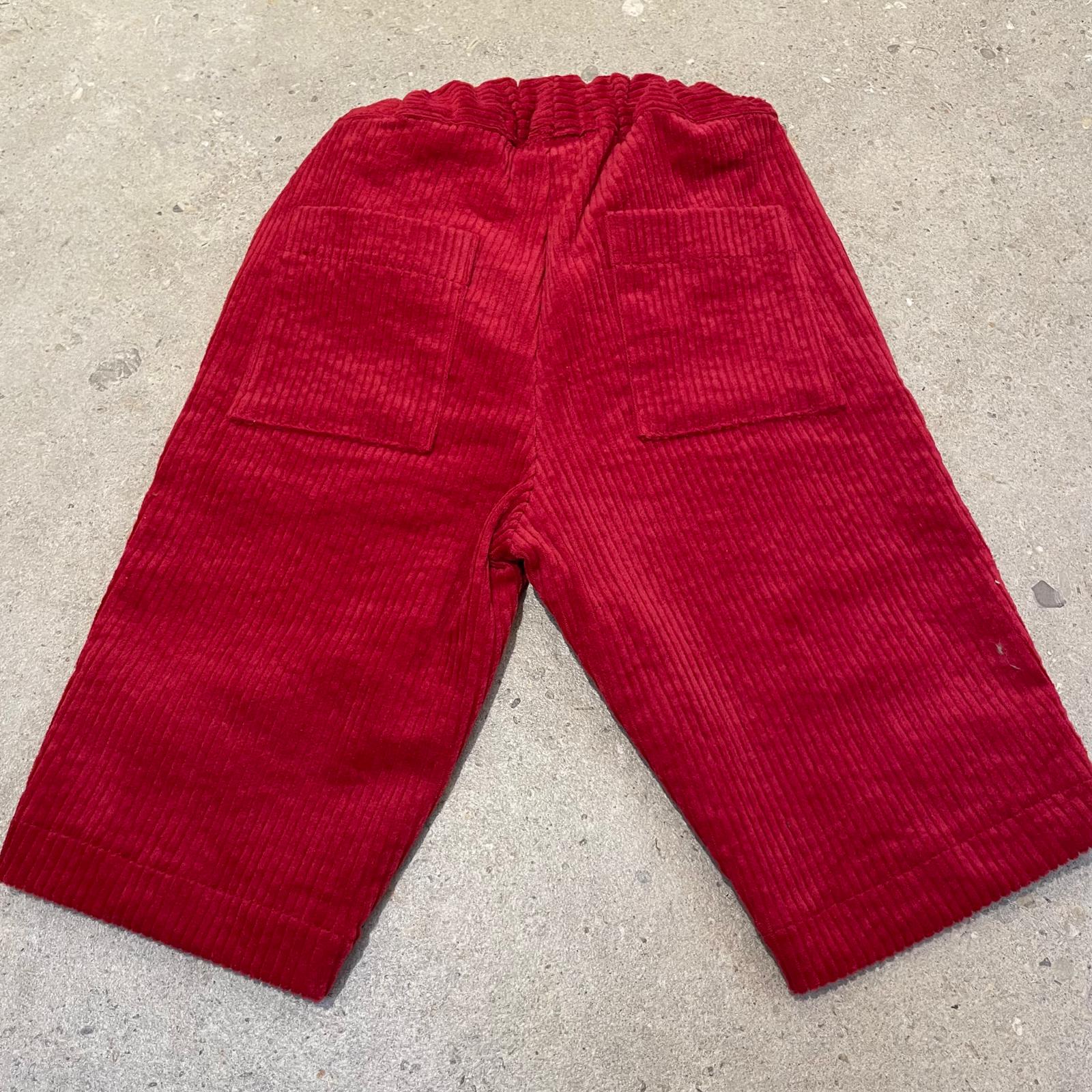 Pequeno tocon - 6080 - corduroy trousers - red