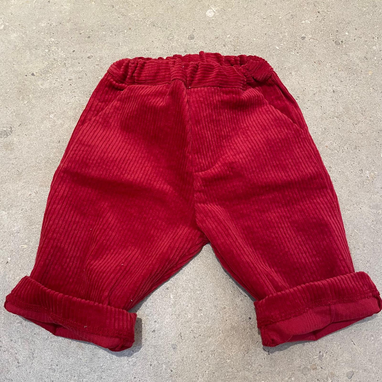 Pequeno tocon - 6080 - corduroy trousers - red